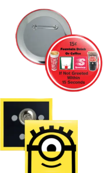 red and yellow buttons