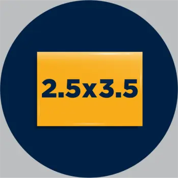 2.5x3.5" Rectangle Fridge Magnets